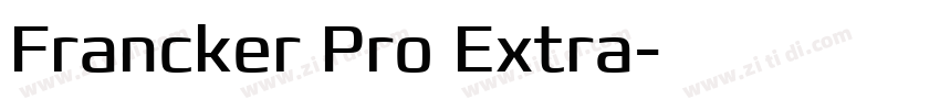 Francker Pro Extra字体转换